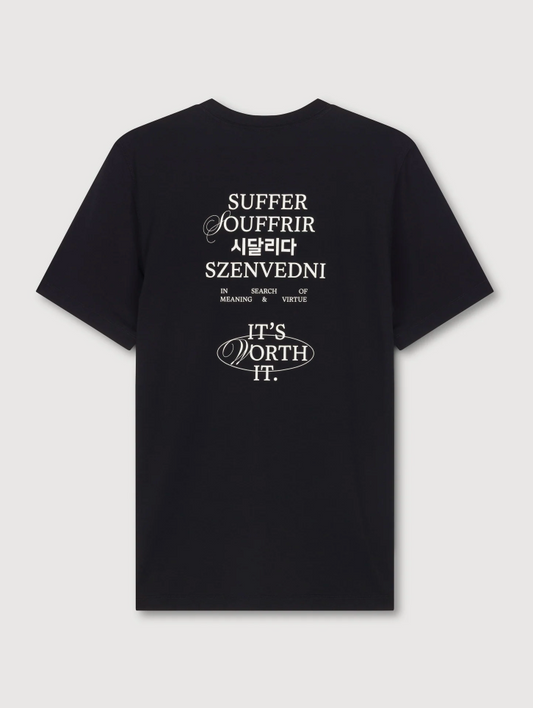Acid Running Camiseta Worth It - Negro - Odda running