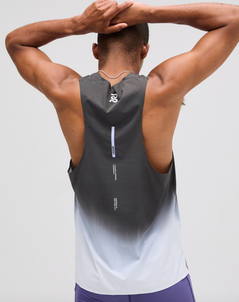 Bandit Camiseta Vento Singlet - Negro Gradient - Odda running