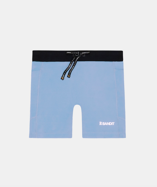 Bandit W Shorts Stamina 5" - Azul Breeze - Odda running