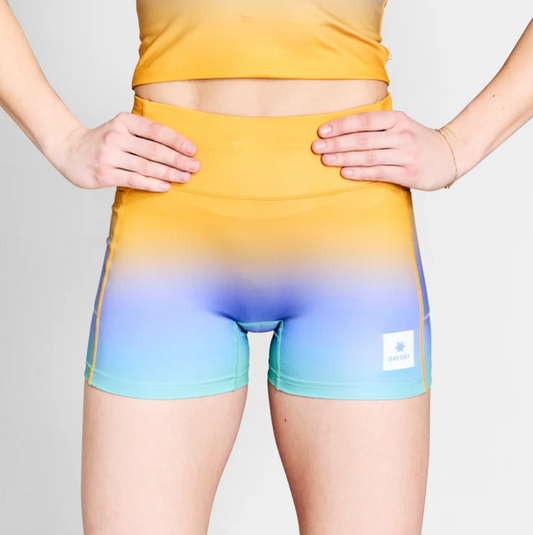 Saysky W Short Drip Dye Combat+ Tights 4" - Odda running