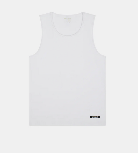 Bandit Camiseta Rib Fitted - Blanco - Odda running