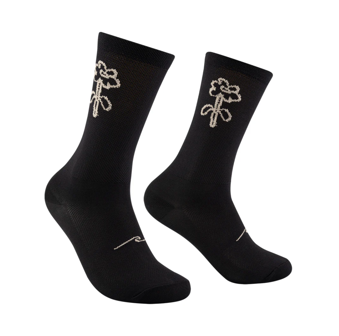 Culture Calcetines Flor - Negro - Odda running