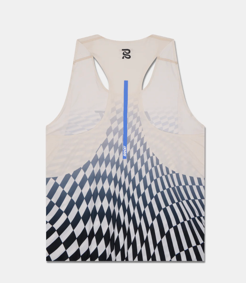 Bandit Camiseta Printed Drif Singlet - Negro y Gris - Odda running