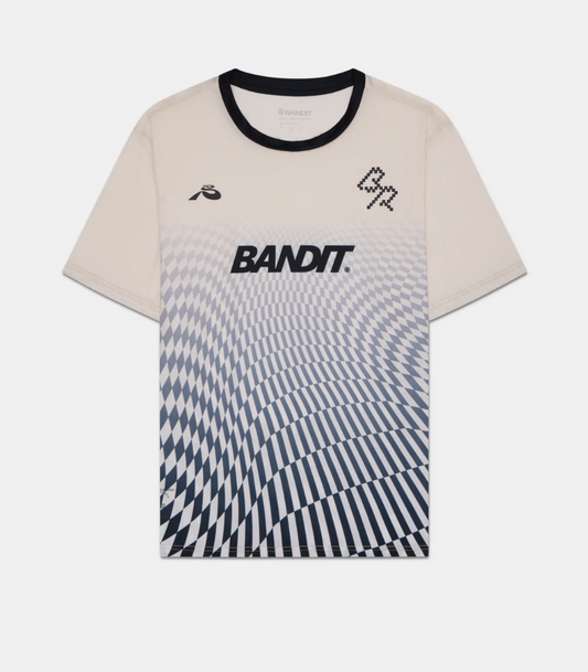 Bandit Camiseta Drift - Undulating Negro/ Gris - Odda running