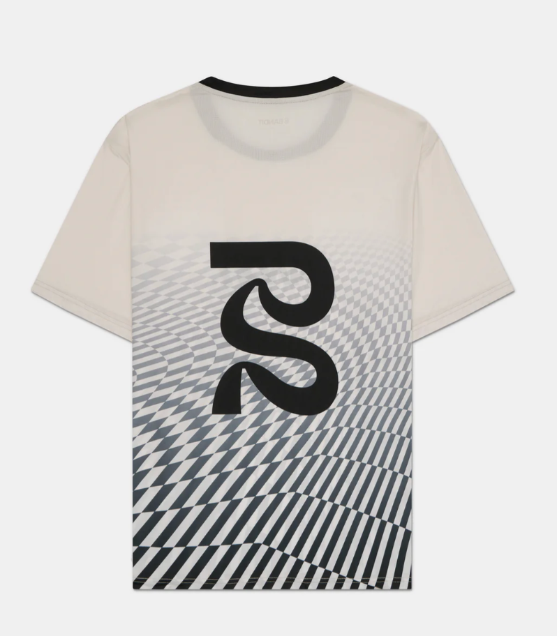 Bandit Camiseta Drift - Undulating Negro/ Gris - Odda running