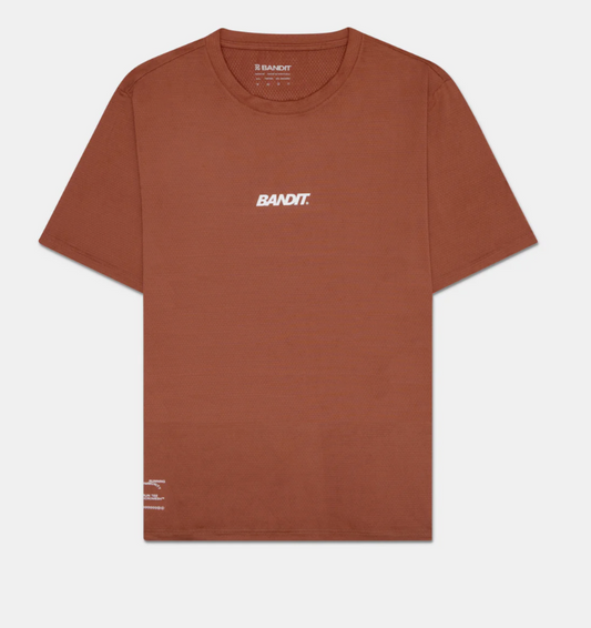Bandit Camiseta Micro Mesh  Performance - Terracota / Rust - Odda running