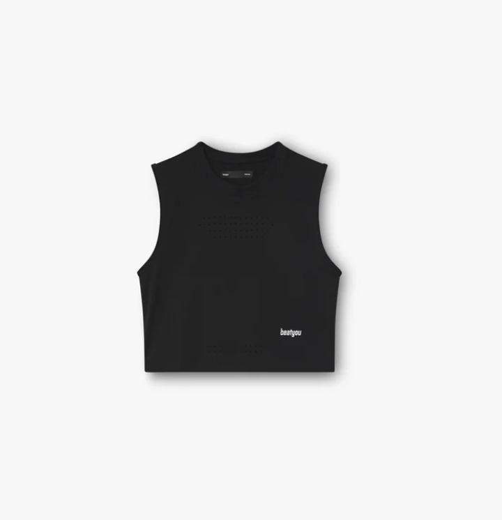 Beatyou W Camiseta Lasercotton - Negro - Odda running