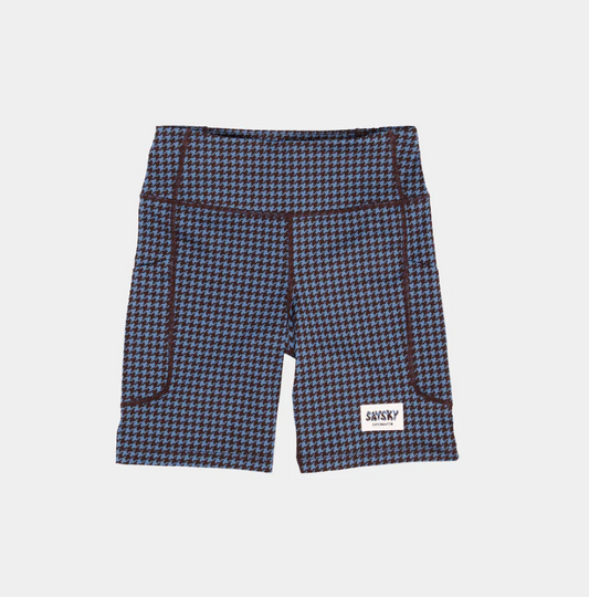 Saysky W Shorts tights 7"  - Houndstooth - Odda running