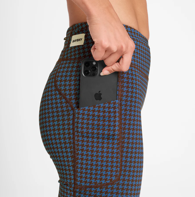 Saysky W Shorts tights 7"  - Houndstooth - Odda running