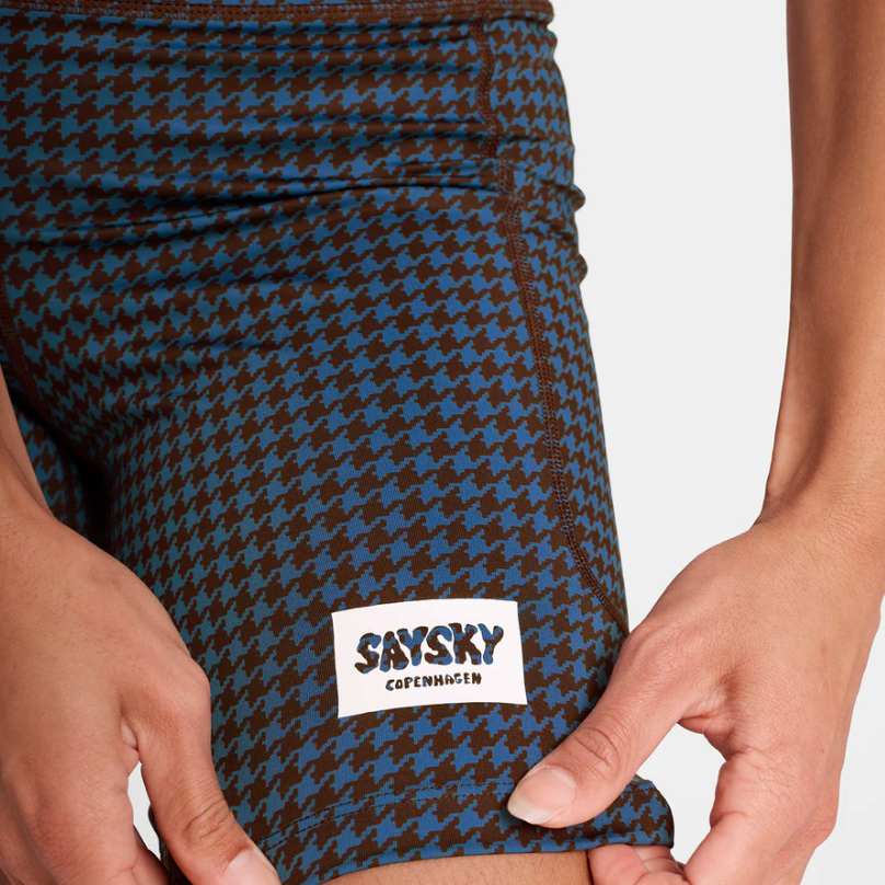 Saysky W Shorts tights 7"  - Houndstooth - Odda running