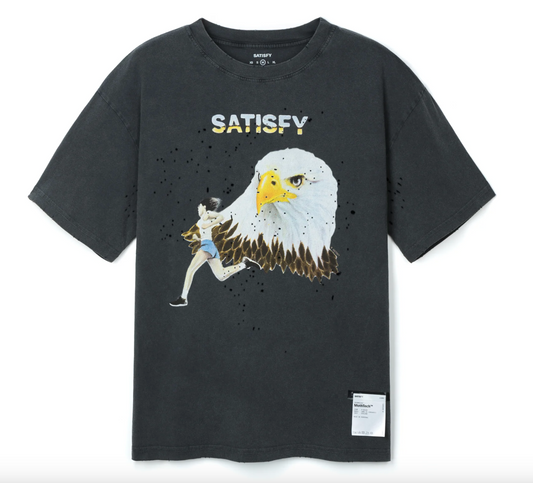 Satisfy Camiseta MothTech™  - Alcón Black - Odda running