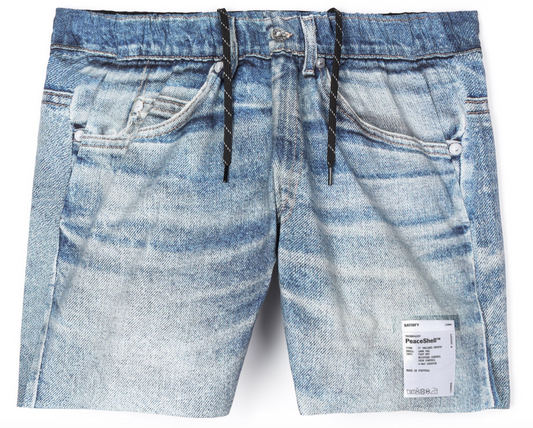 Satisfy Shorts PeaceShell™ 5" - Denim - Odda running