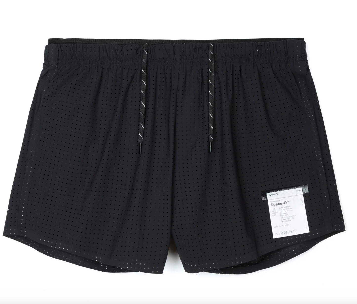 Satisfy Shorts Space-O™ 2.5" Distance - Negro - Odda running