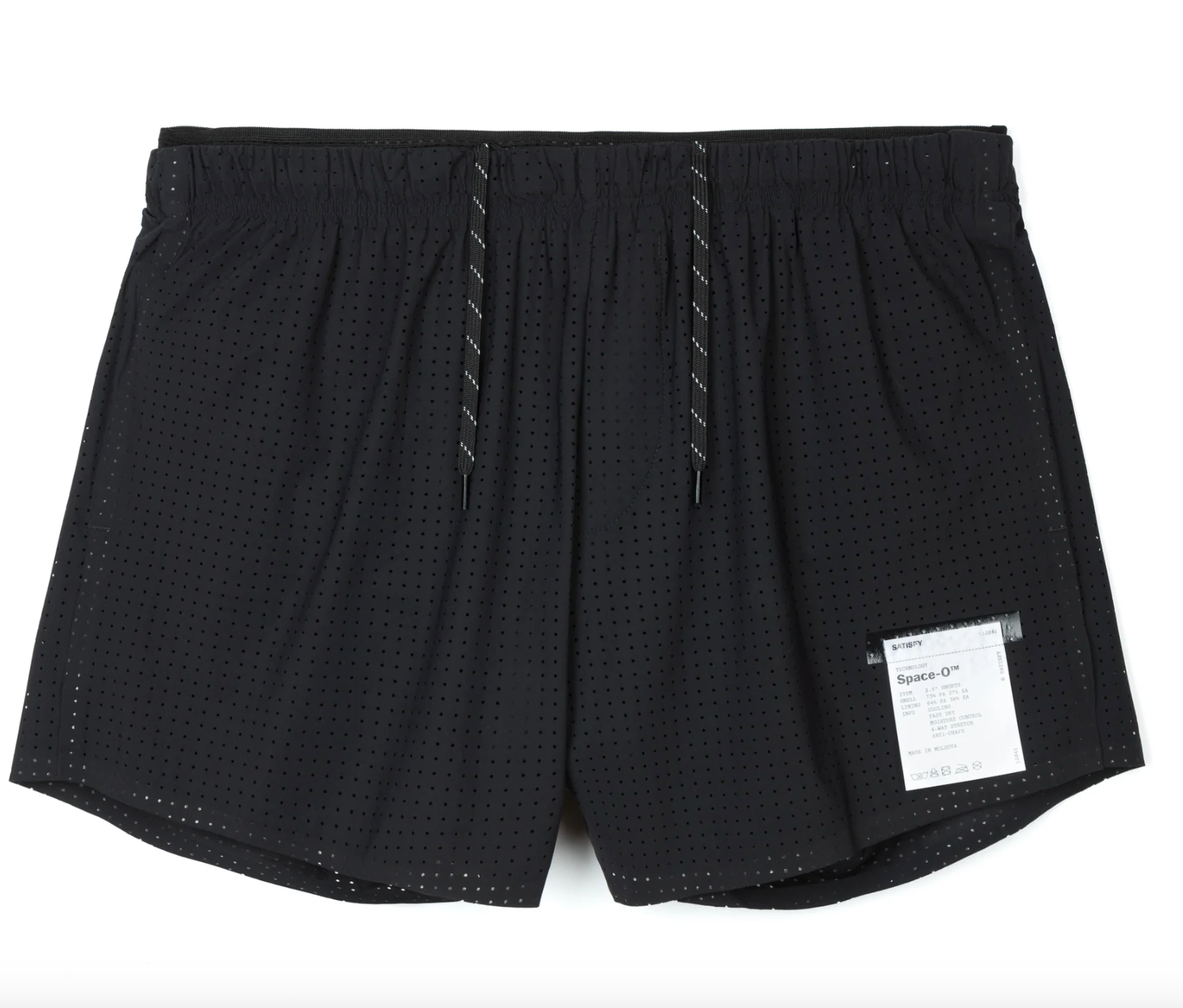 Satisfy Shorts Space-O™ 2.5" Distance - Negro - Odda running