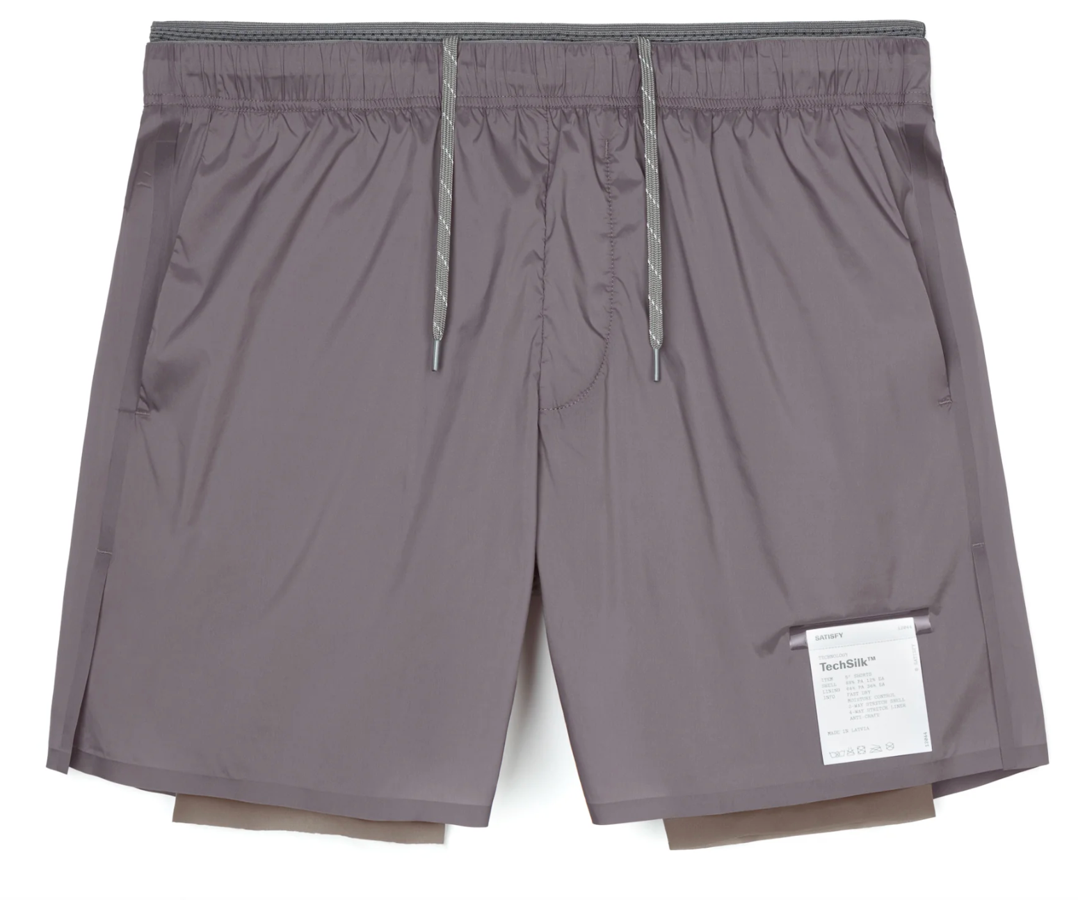 Satisfy Shorts TechSilk™ 5" - Shark - Odda running