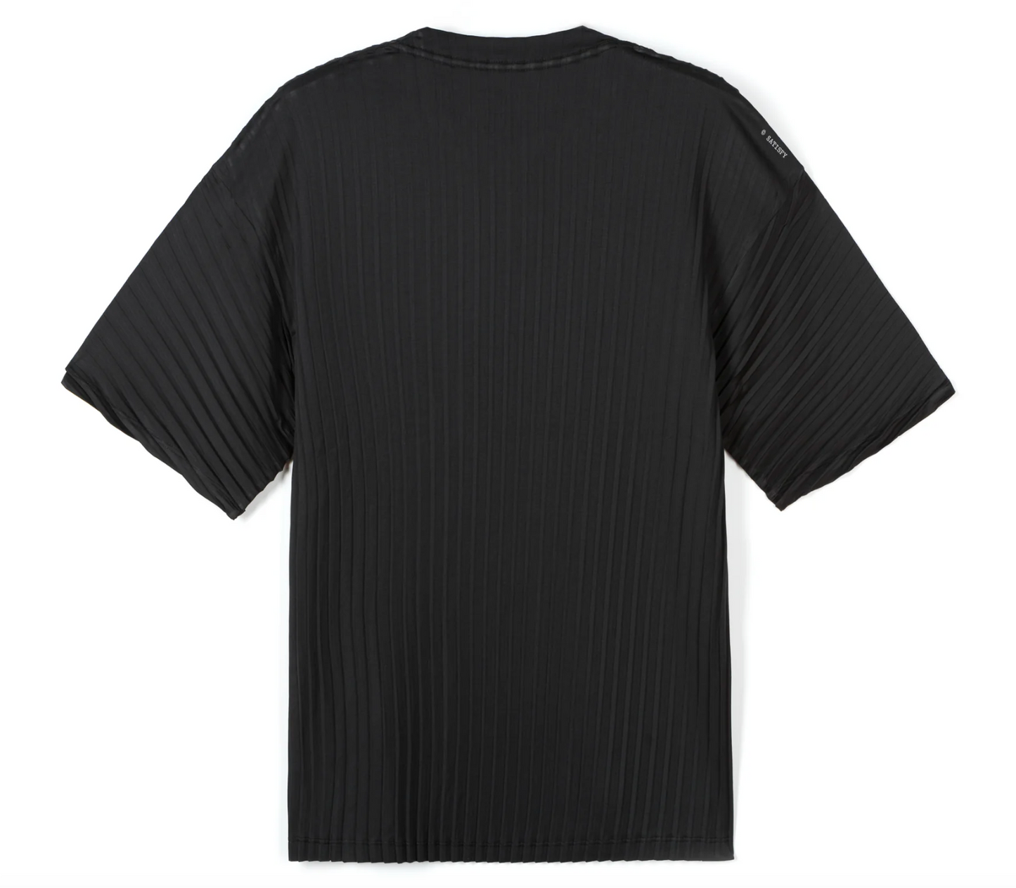 Satisfy Camiseta AuraLite™ Pleated - Negro - Odda running