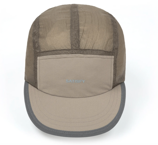 Satisfy Gorra Rippy™ Trail Cap - Beige - Odda running