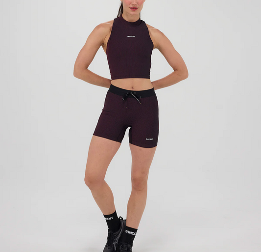 Bandit W Shorts Striped Cadence™ 5" - Negro / Fig