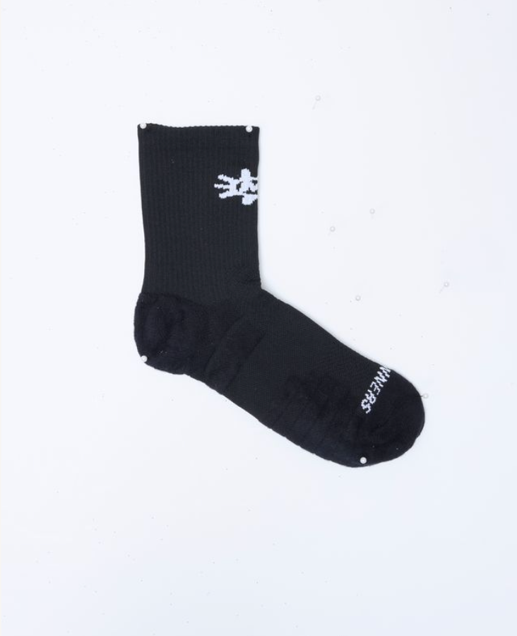 Bandit Calcetines Cushion Run "Sunburst" Quarter Socks - Negros