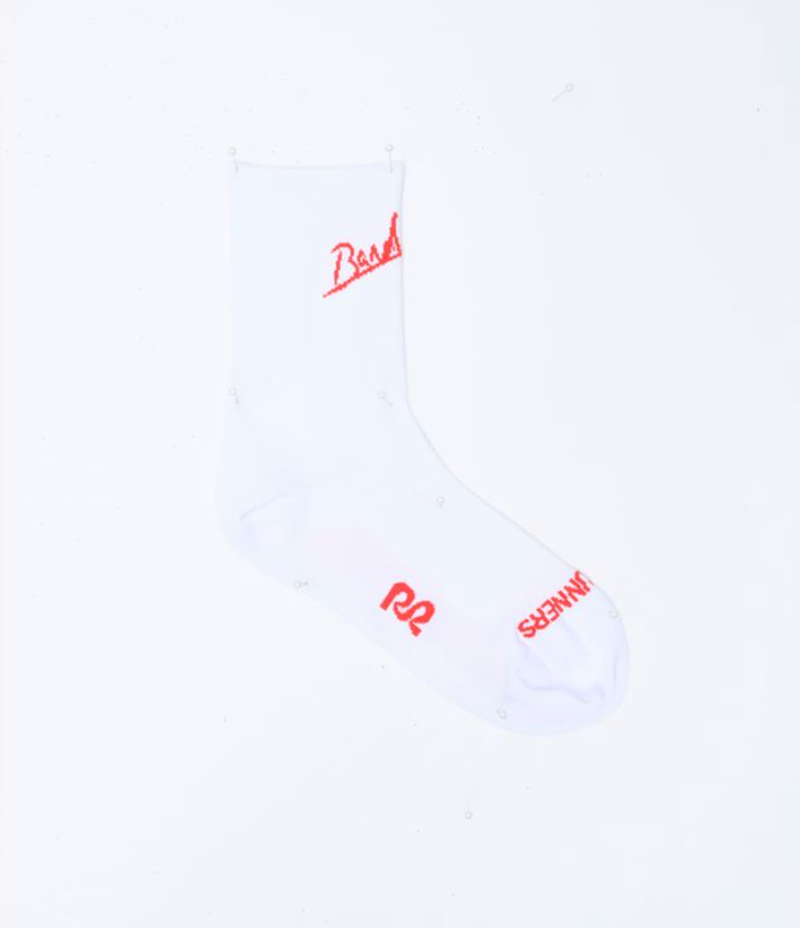 Bandit Calcetines Lite Run™ "Signature" Socks - Blanco / Rojo