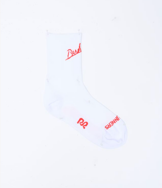 Bandit Calcetines Lite Run™ "Signature" Socks - Blanco / Rojo