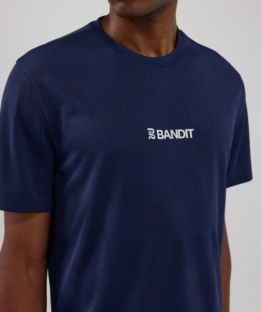 Bandit Camiseta Cheque Jacquard Tee - Azul
