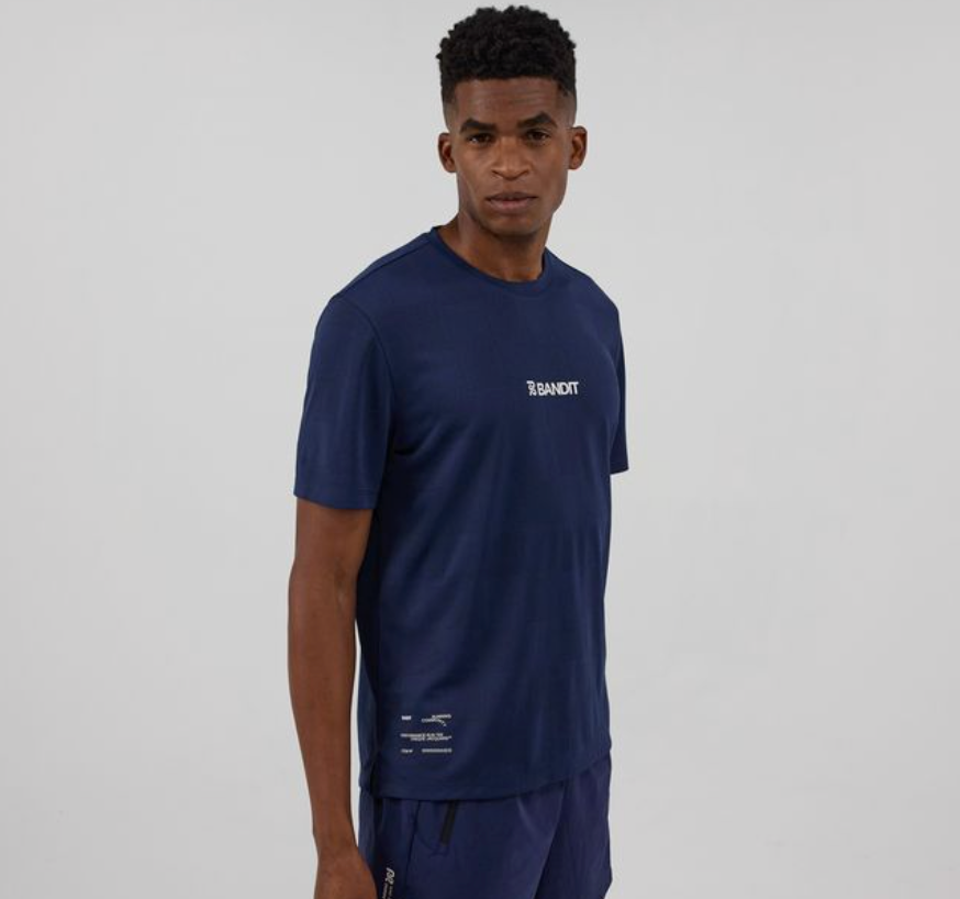 Bandit Camiseta Cheque Jacquard Tee - Azul