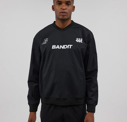 Bandit Sudadera Tettura™ Footy-Run Shell Pullover - Negro