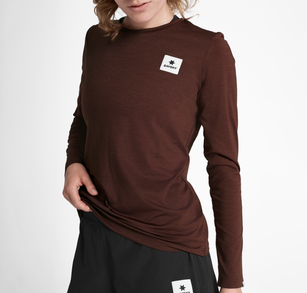 Saysky W Camiseta Statement Pace Long Sleeve - Vino
