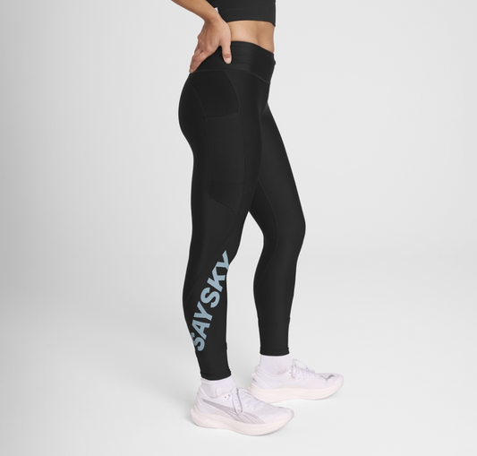 Saysky W Pantalones Logo Motion+ Long Tights - Negro