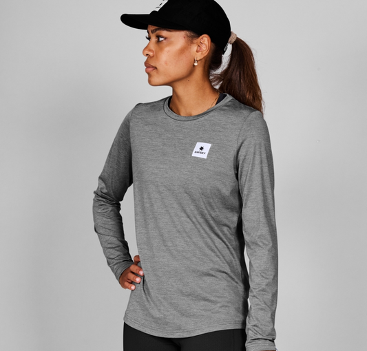 Saysky W Camiseta Clean Pace Long Sleeve - Gris