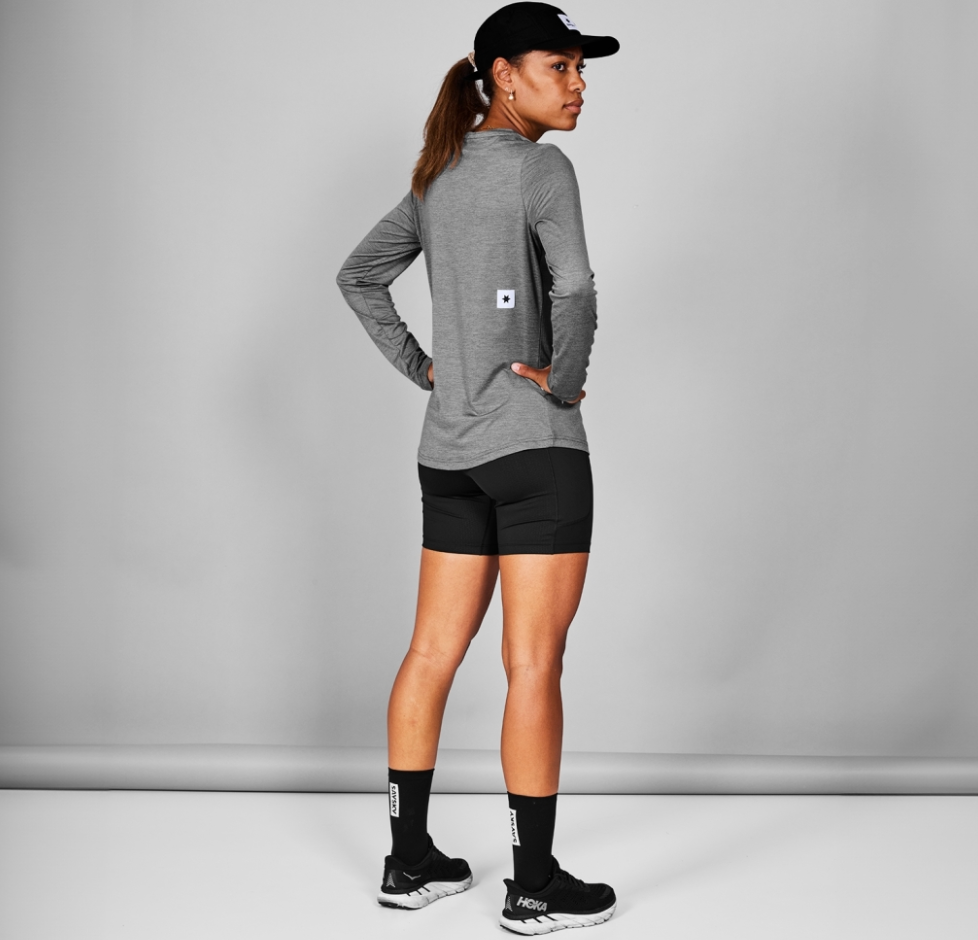 Saysky W Camiseta Clean Pace Long Sleeve - Gris