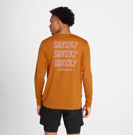 Saysky Camiseta long sleeve - Naranja