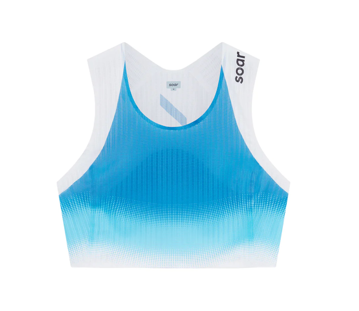 Soar W Camiseta Crop Race Vest - Azul - Odda running