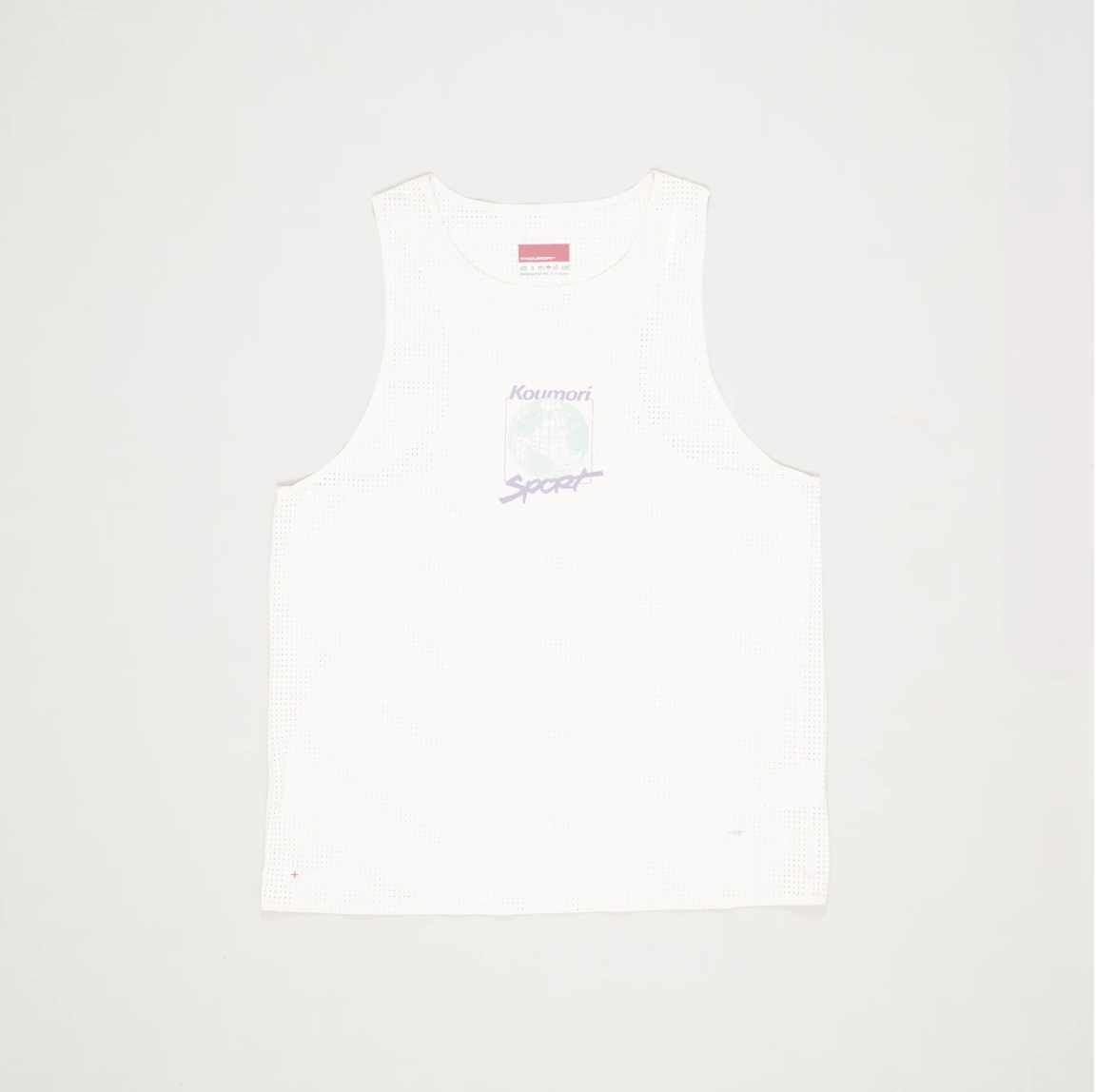 Hermanos Koumori Camiseta Singlet - Blanco - Odda running