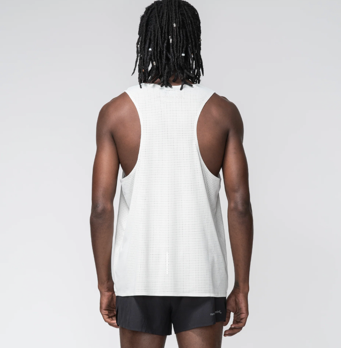 Hermanos Koumori Camiseta Singlet - Blanco - Odda running