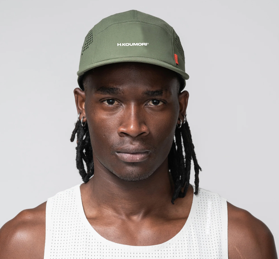 Hermanos Koumori Gorra Laser Cut  - Verde - Odda running
