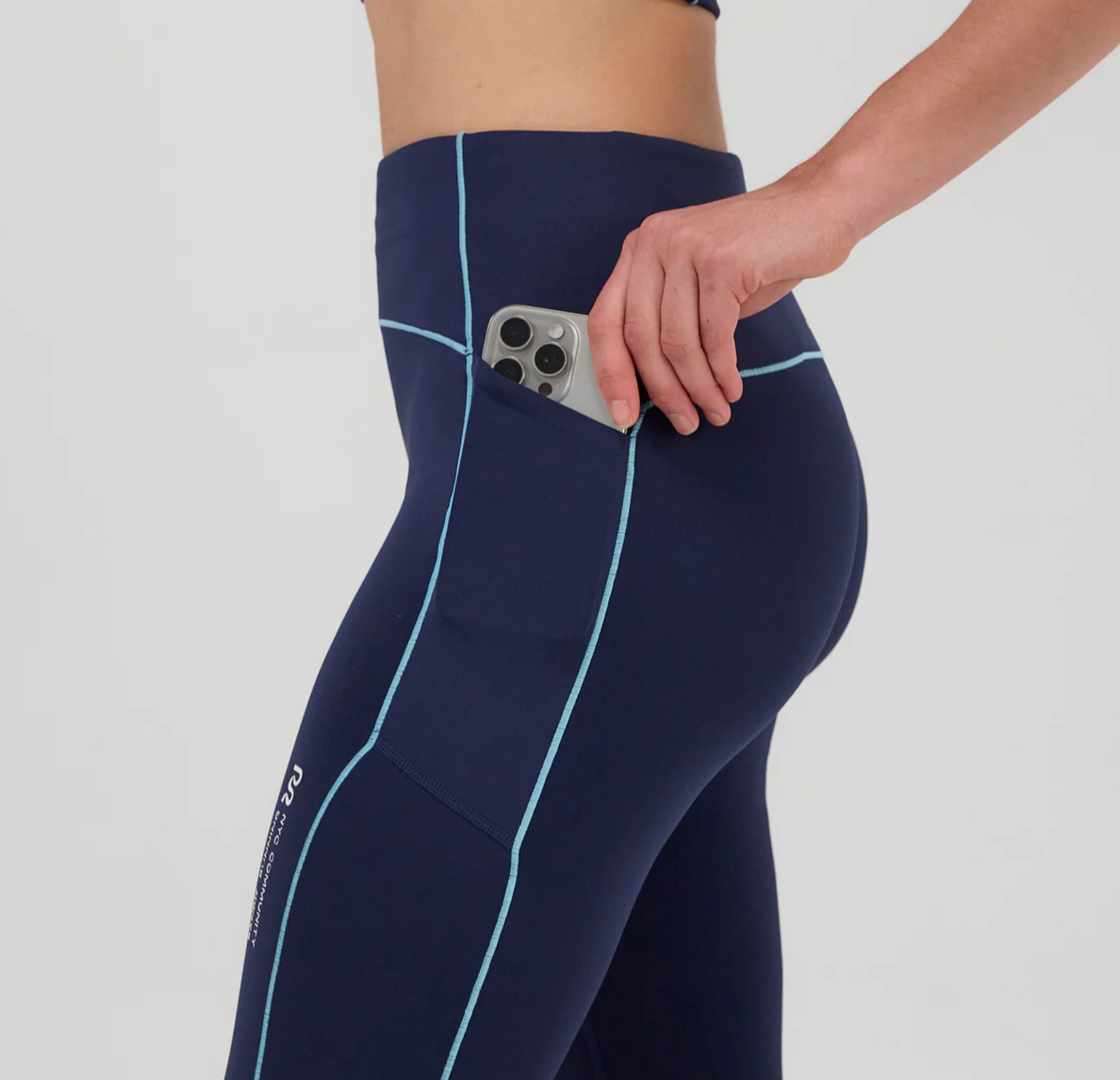 Bandit W Pantalones Stamina™ Pop Stitch™ High Waist Leggings - Azul - Odda running