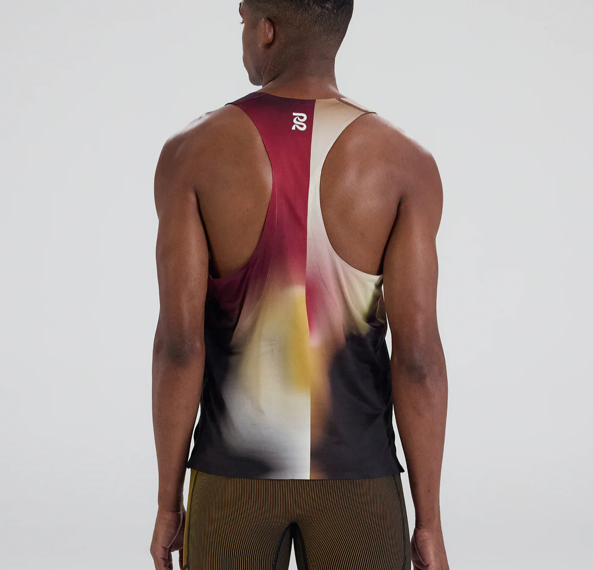 Bandit Camiseta Drift™ Racing Singlet - Dijon / Vino Gradient - Odda running