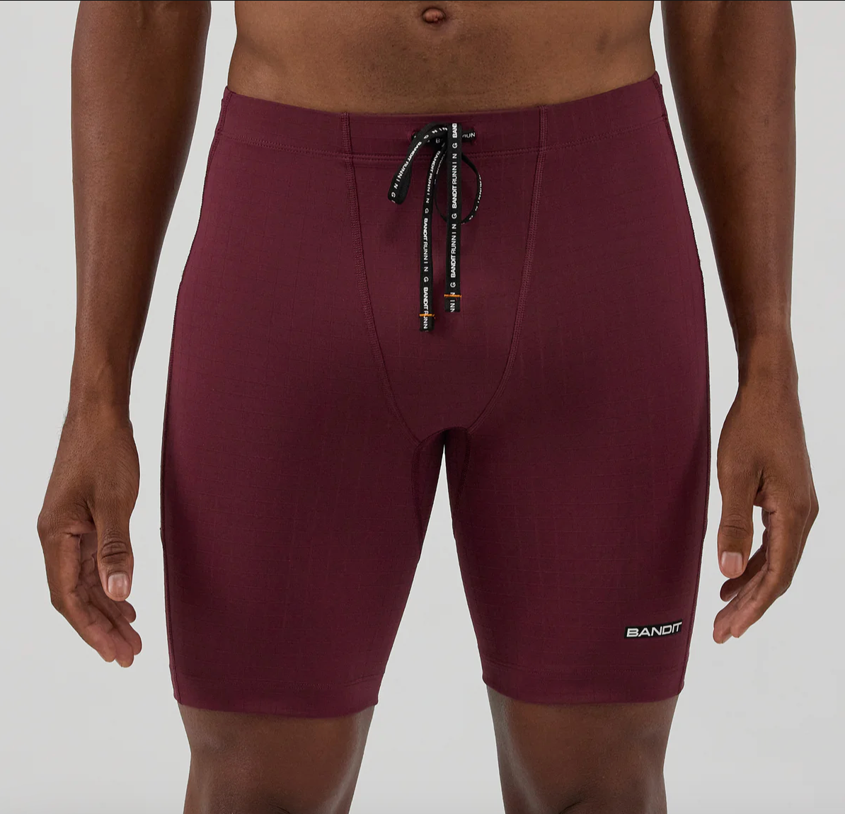 Bandit Shorts Gridlock™ 7 Pocket Half Tights - Vino - Odda running
