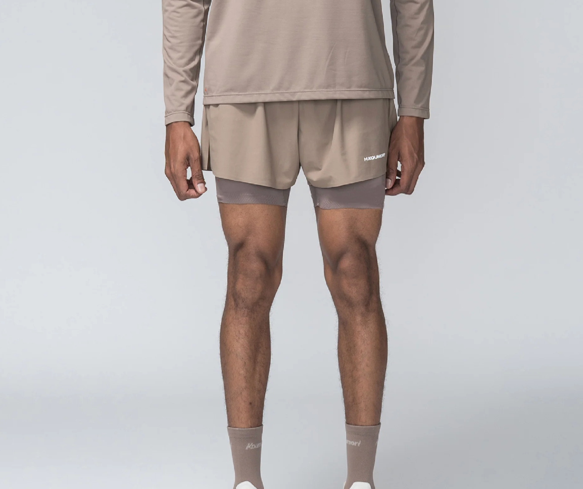 Hermanos Koumori Shorts - Marrón - Odda running