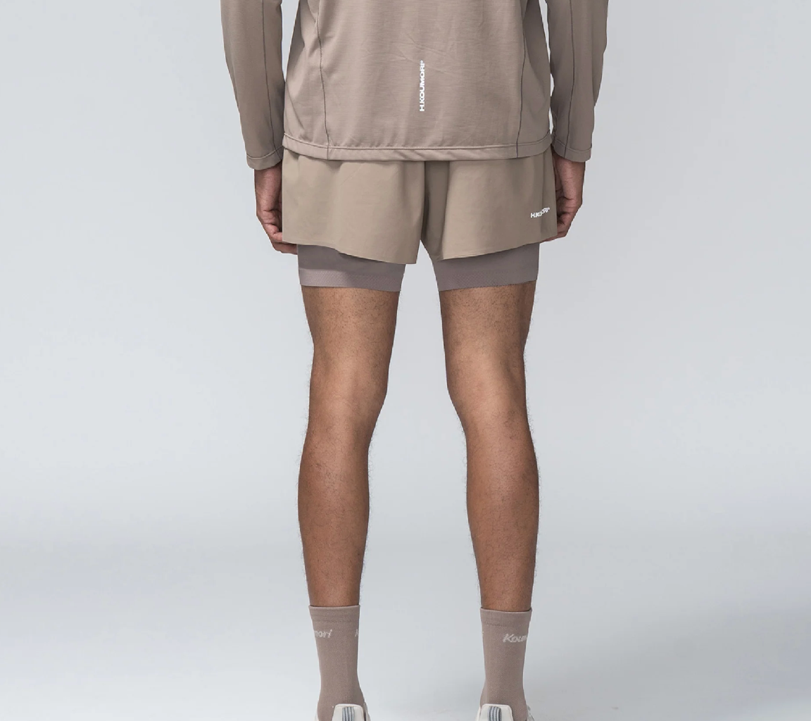 Hermanos Koumori Shorts - Marrón - Odda running