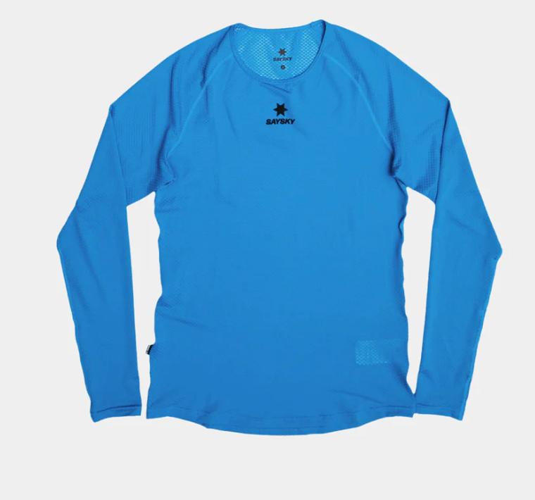 Saysky Camiseta Mesh Base Layer Longsleeve - Azul - Odda running