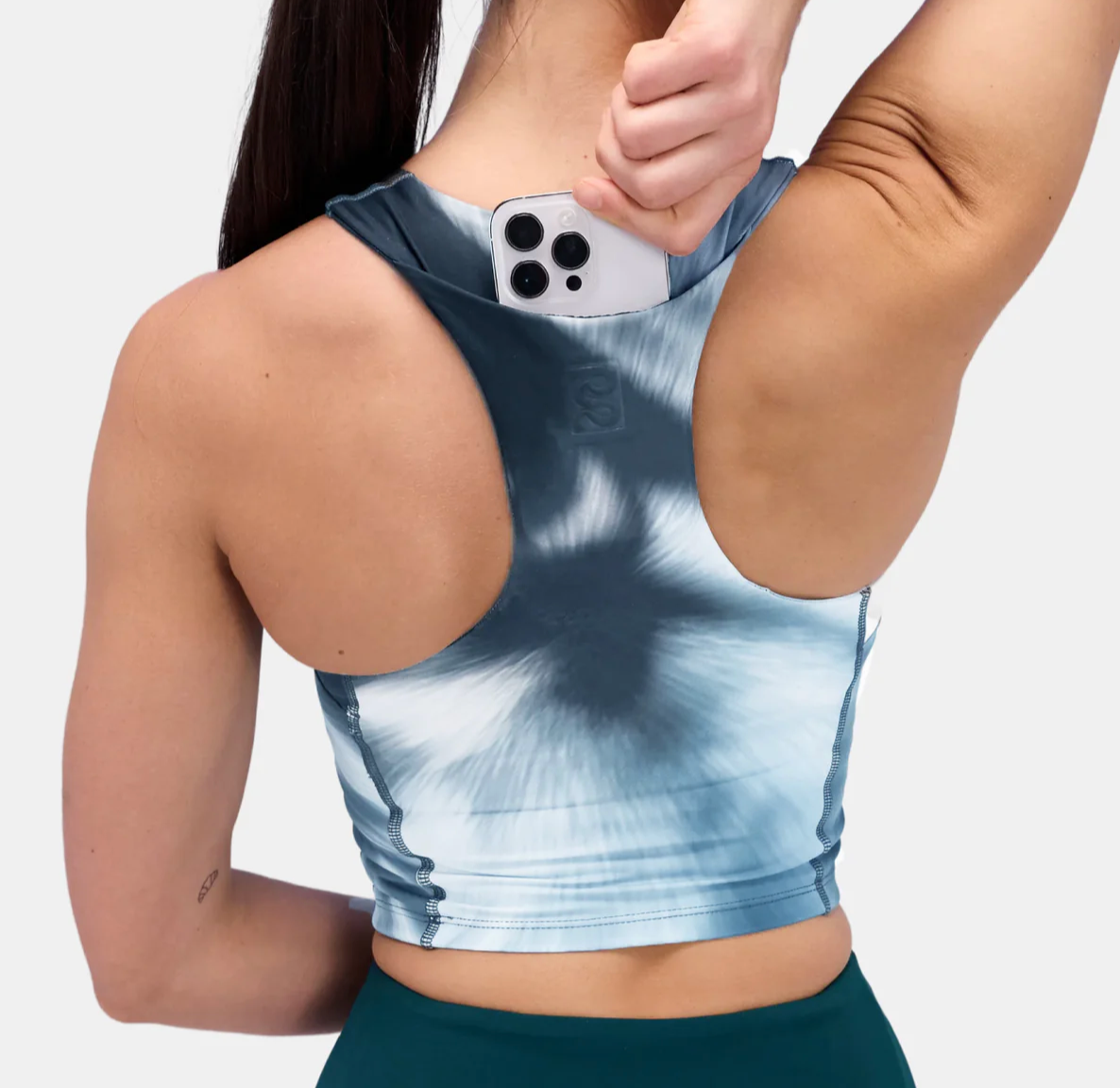 Bandit W Top Stamina™ Race Crop - Azul Multi