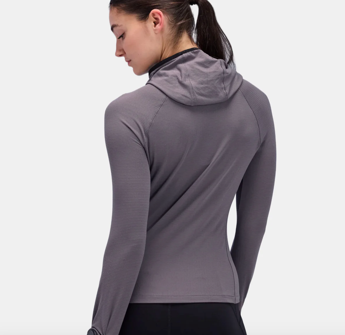 Bandit W Camiseta con capucha Aura Grid Performance - Sombra