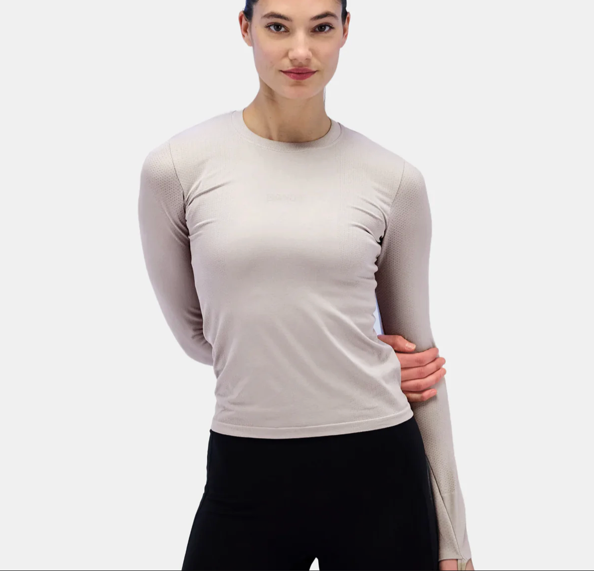 Bandit W Camiseta Seamless Long Sleeve - Ash