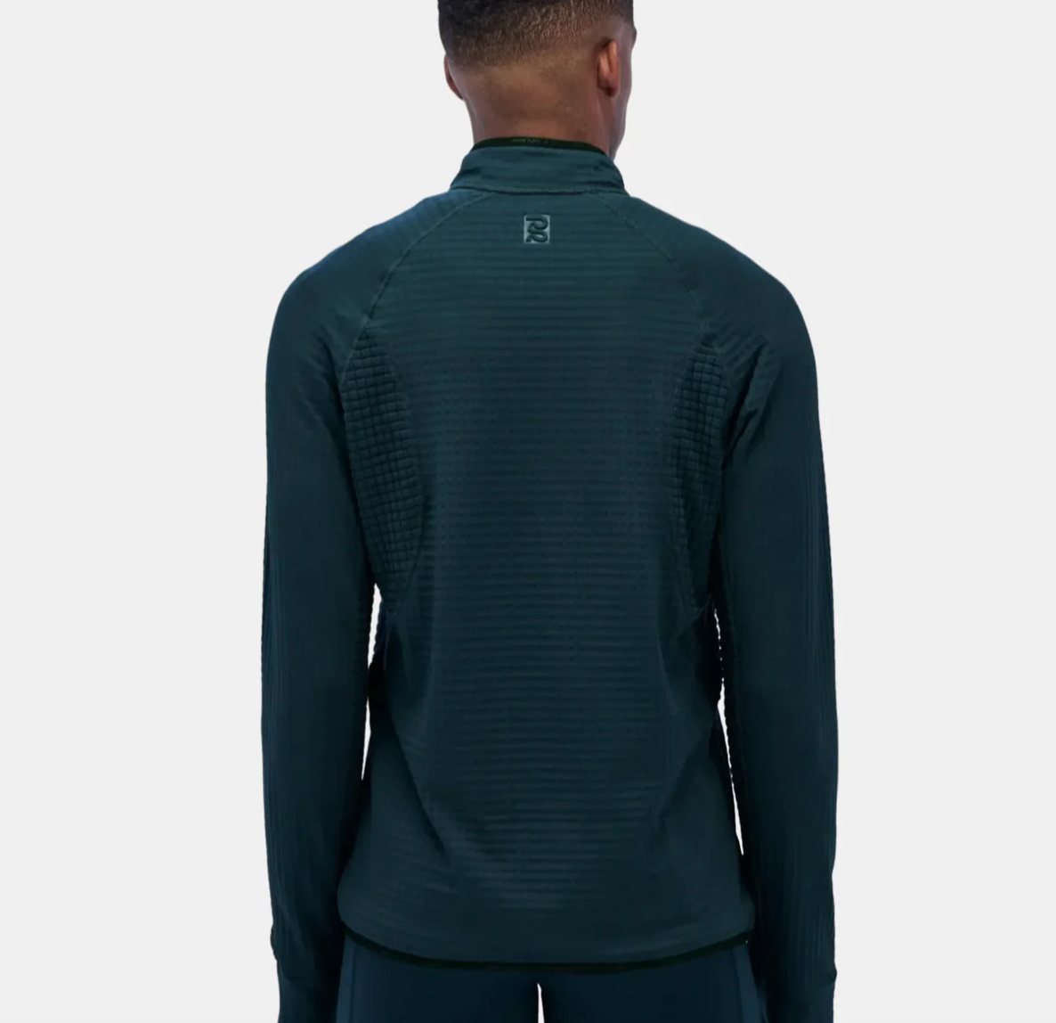 Bandit Sudadera CaldoGrid™ Cold Weather Quarter Zip - Verde - Odda running