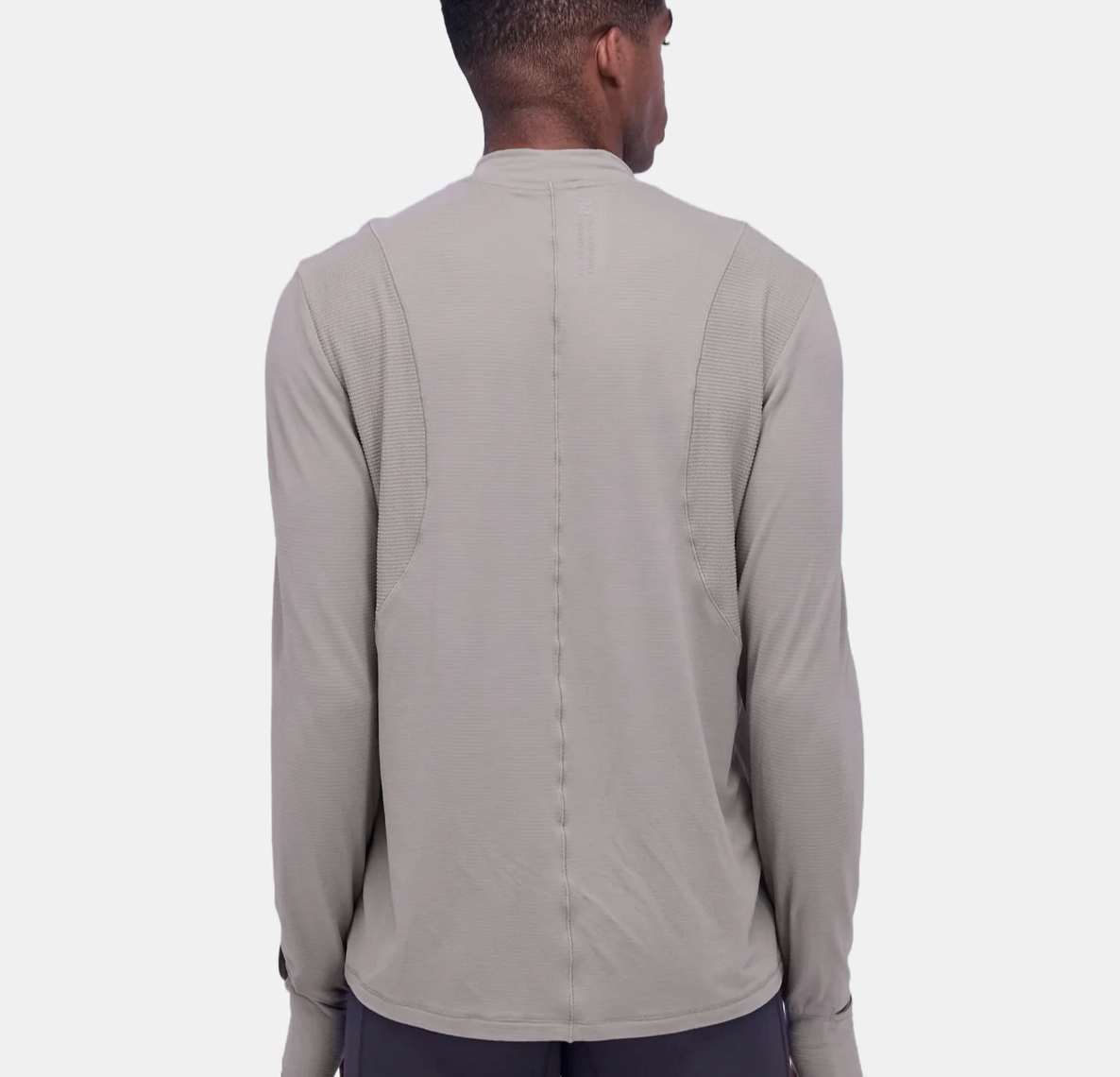 Bandit Camiseta ⁠AuraGrid™ Mockneck Long Sleeve - Zinc