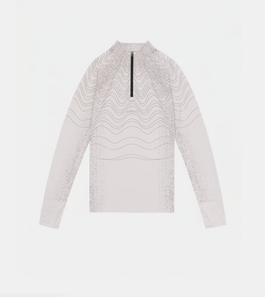 Bandit W Sudadera 1/4 zip mockneck - Ash