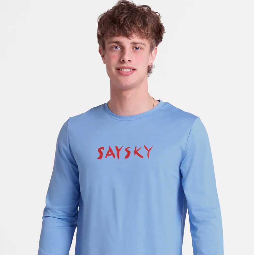 Saysky Camiseta Tiger Long Sleeve - Azul - Odda running